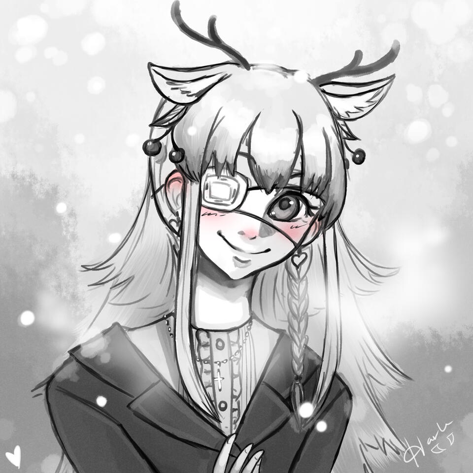 Winter Art raffle prize for @LukeTheSonicLo2