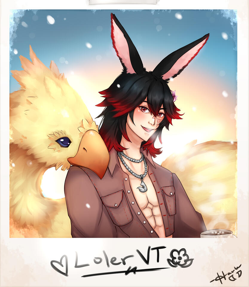 Winter Art raffle prize for @LolerVT